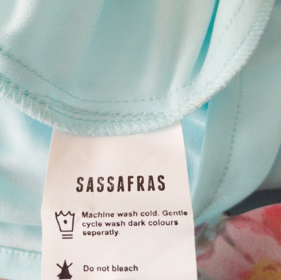 Sassafras Floral Print Sleeveless Maxi Dress Size XL - Picture 4 of 8